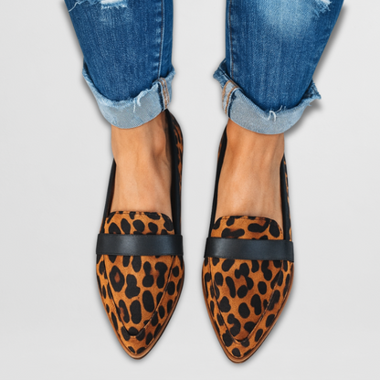 Olivia Women's Pointed Toe Suede Loafers