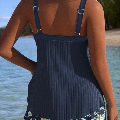 Dorothee | Printed Swimsuit with Top and Shorts