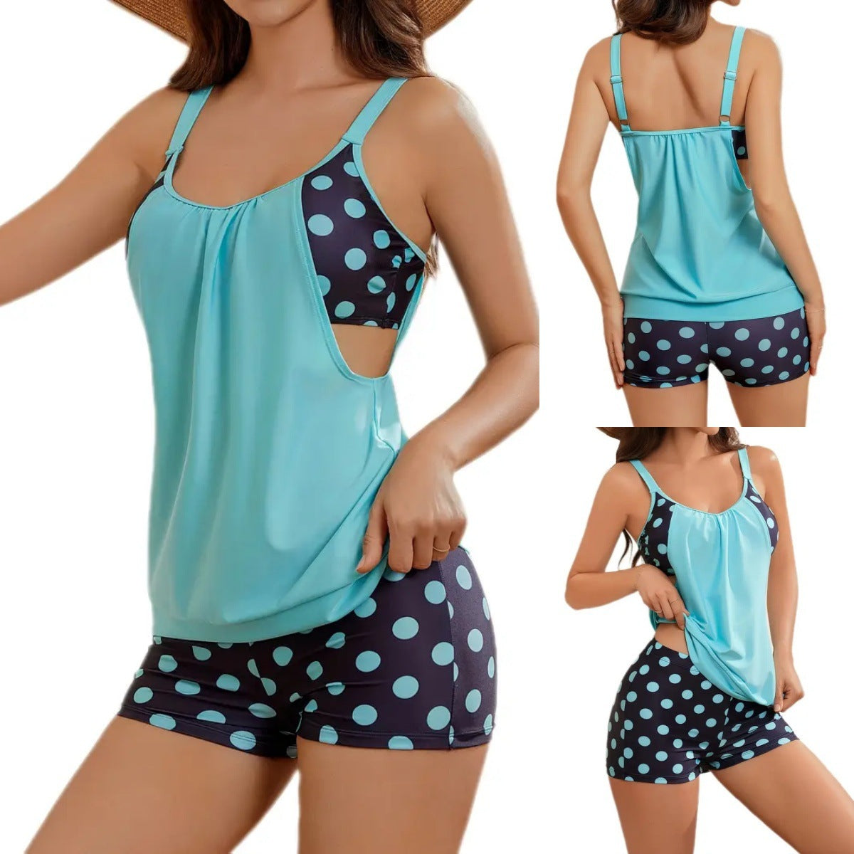 Bobbie | Two-Piece Tankini for Women with Polka Dot Pattern