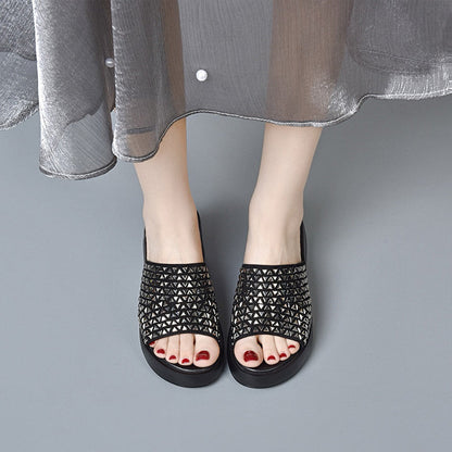 Irmela | Funkelnde Trend-Sandalen