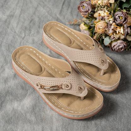 Claudia | Fashionable Wedge Sandals with Arch Support