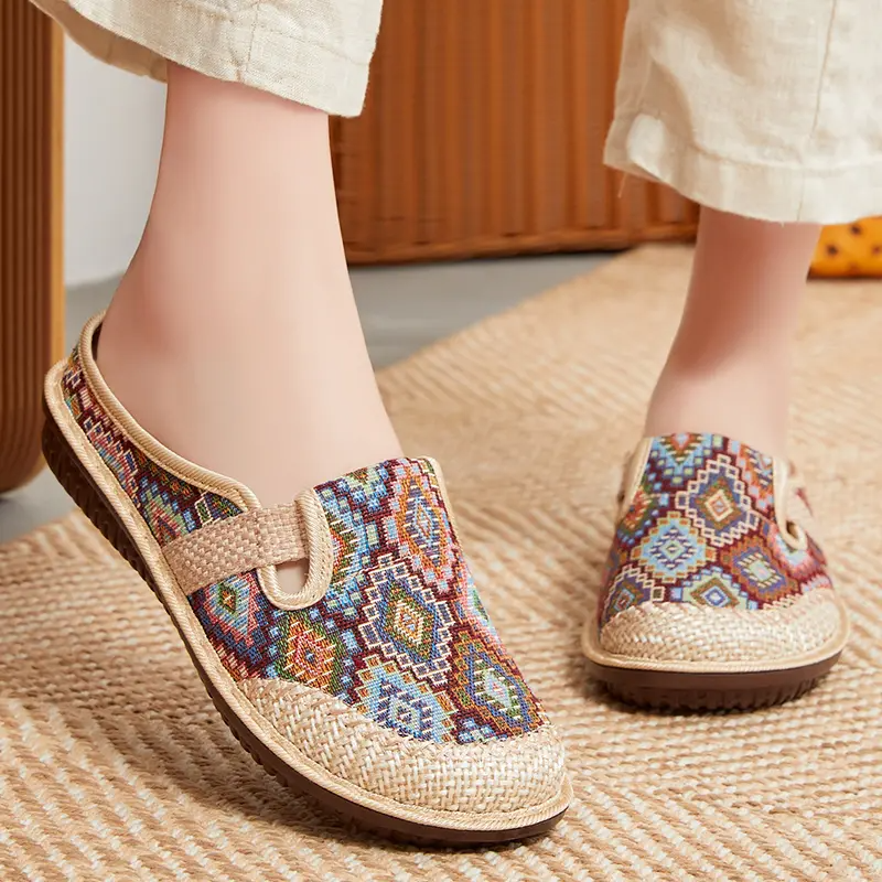 Luzia | Canvas Charm Sandals