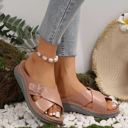 Katrina | Comfortable Orthopaedic Slippers in Quality Faux Leather