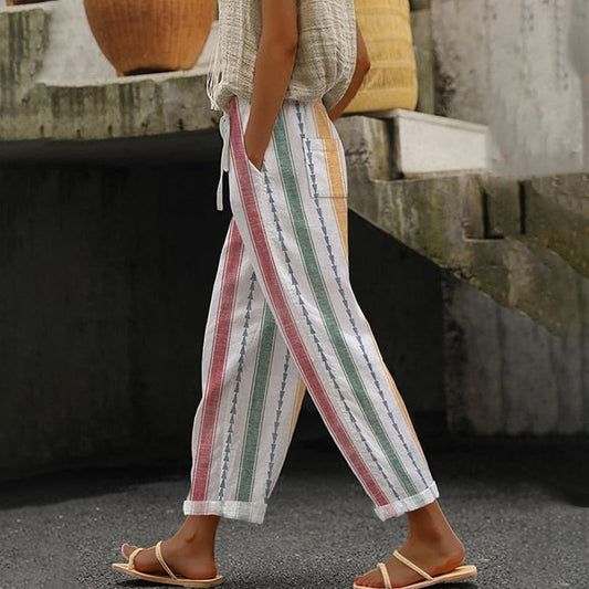 Tarani | Striped Casual Pants
