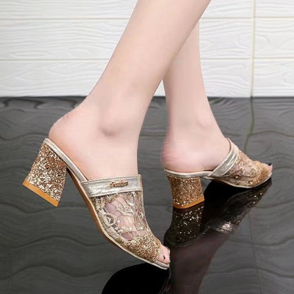 Marika | Sparkling Sandals with Elegant Sequins