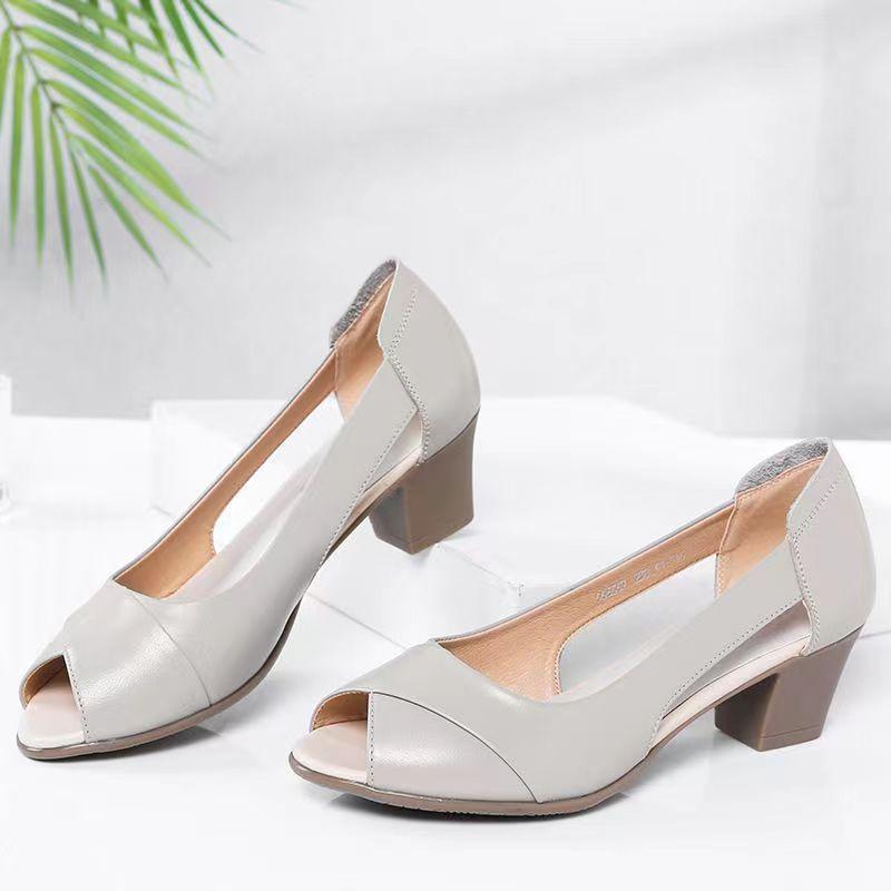 Annette | Non-Slip Faux Leather Sandals with Soft Sole