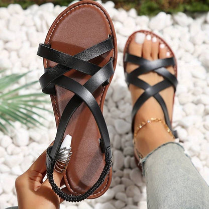 Hildegard | Crisscross Sandals with Non-Slip Sole