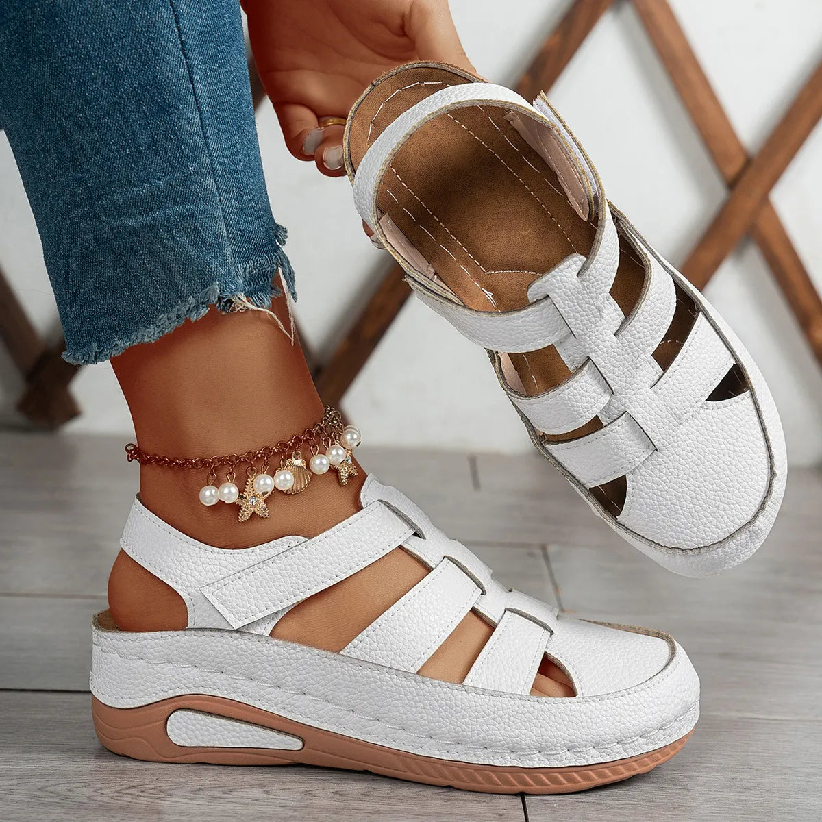 Gerta | Fashionable Sandals for Women with Supportive Sole