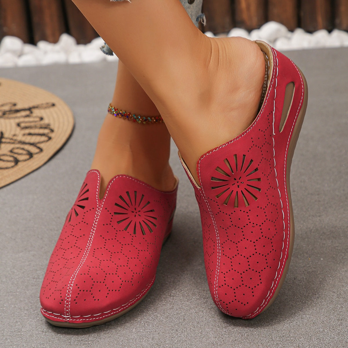 Hazel | Breathable Orthopaedic Sandals with Floral Pattern