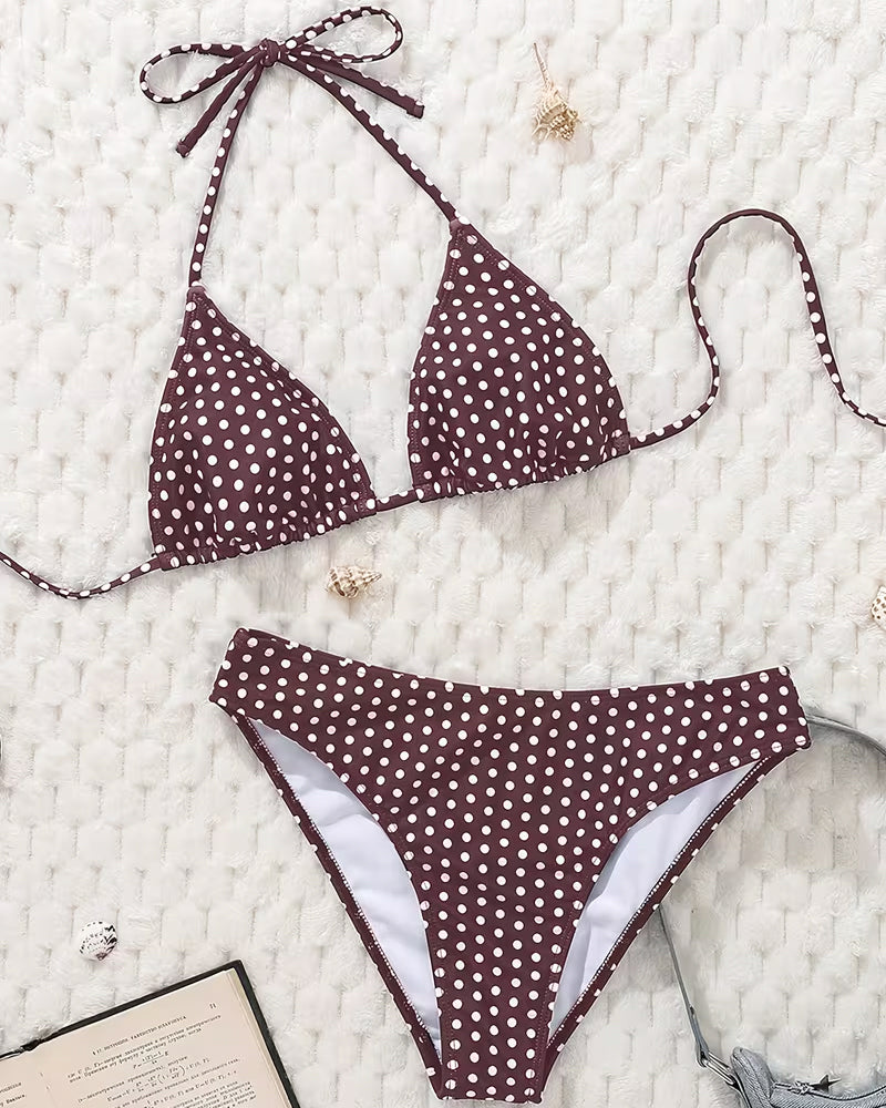 Annalise | Two-Piece Bikini with Classic Polka Dot Pattern