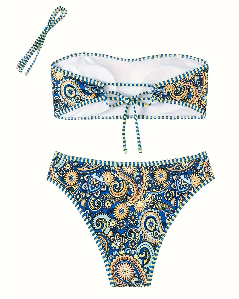 Agatha | Two-Piece Swimsuit in Ethnic Style