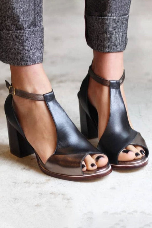 Philippa | Modern Heeled Sandals with Open Toe