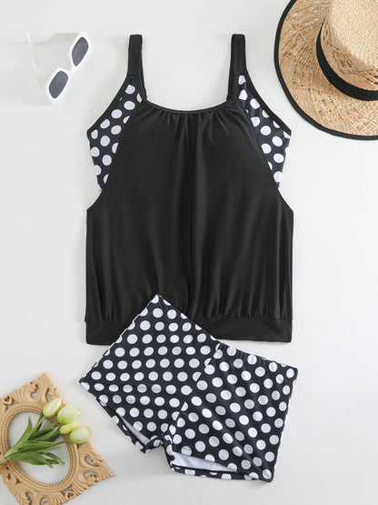 Bobbie | Two-Piece Tankini for Women with Polka Dot Pattern
