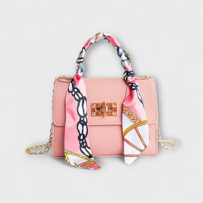 Frederica | Handbag with Silk Scarf Detail