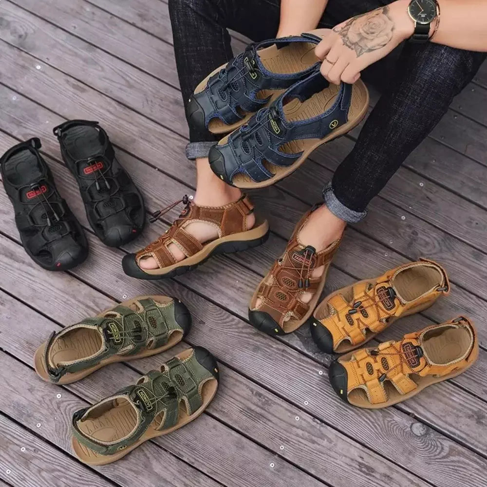 Gerhard | Robuste Herren-Trekking-Sandalen für Gelände