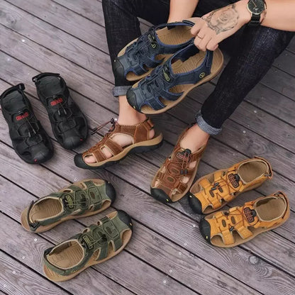 Gerhard | Robuste Herren-Trekking-Sandalen für Gelände