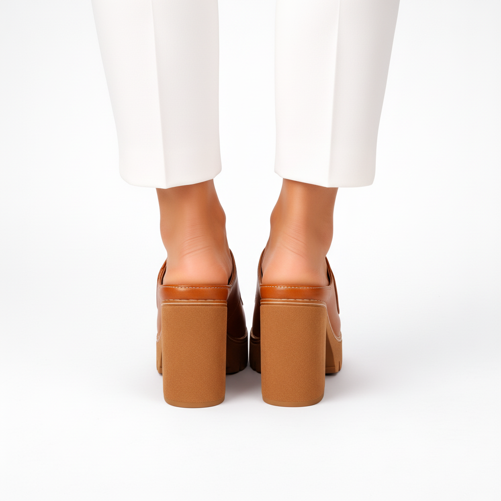 Mia | Stylish Heeled Sandals with Soft Faux Leather Look