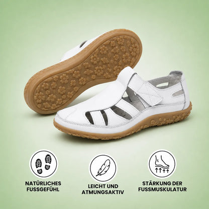 Elfrida | Comfort Sandals in Faux Leather with Velcro Fastening