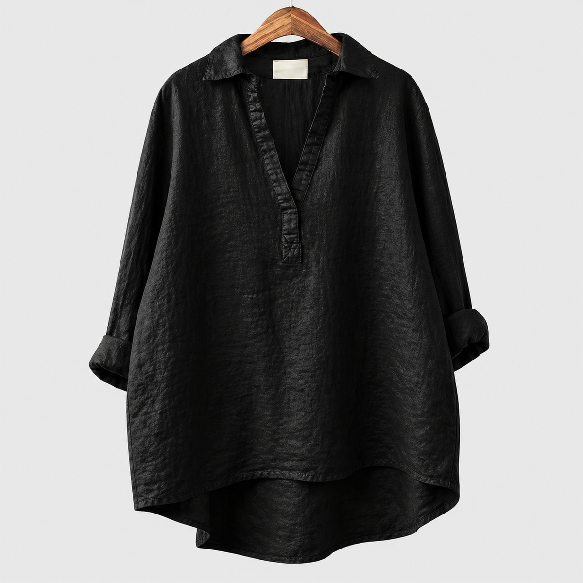 Alex | Rose Grey Elegant Summer Blouse