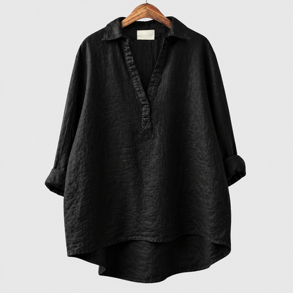 Alex | Rose Grey Elegant Summer Blouse