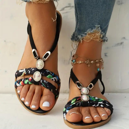 Traudl | Slip-On Sandals with Elastic Straps