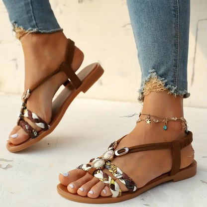 Traudl | Slip-On Sandals with Elastic Straps
