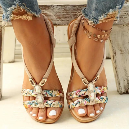 Traudl | Slip-On Sandals with Elastic Straps