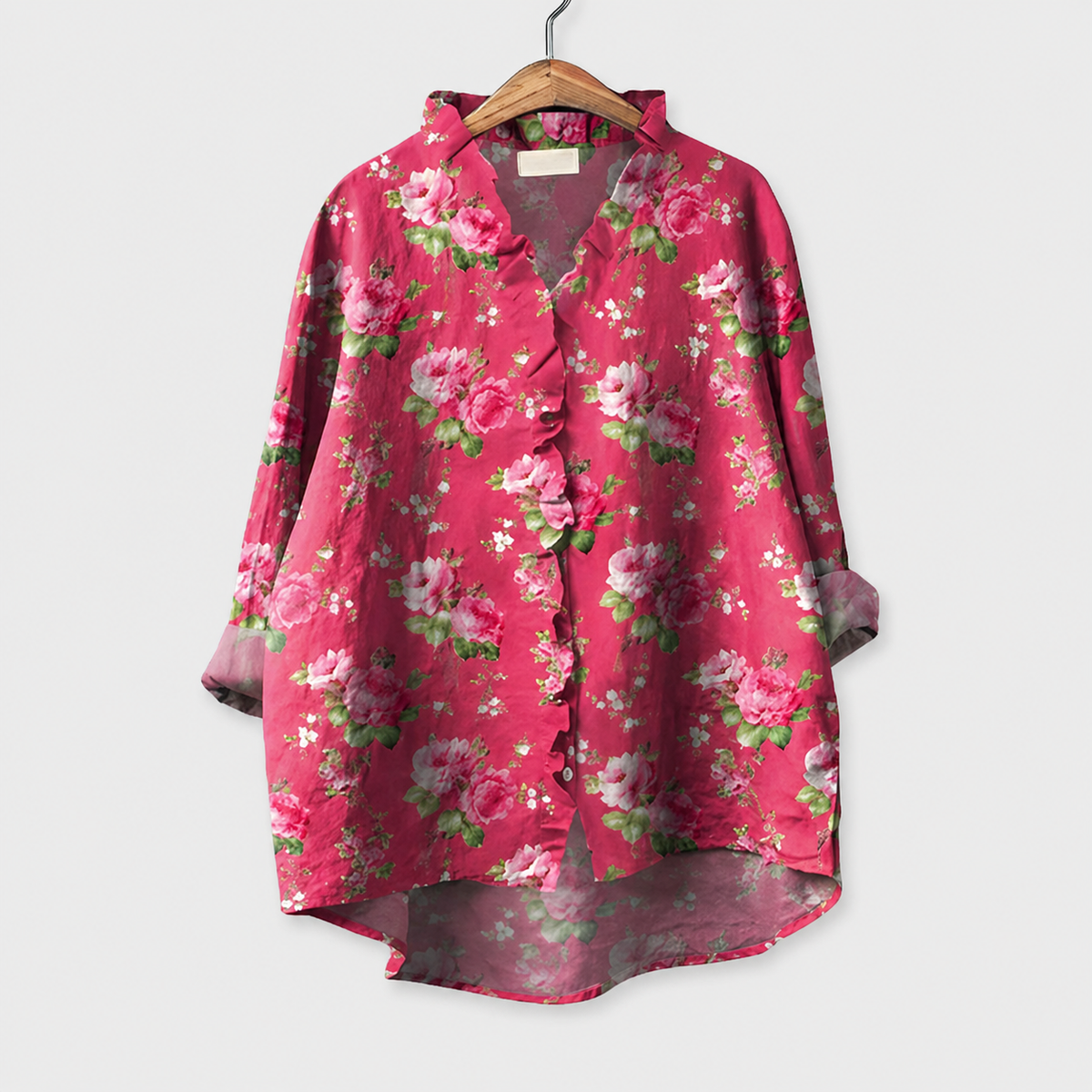 Angelica | Pink Elegant Summer Blouse