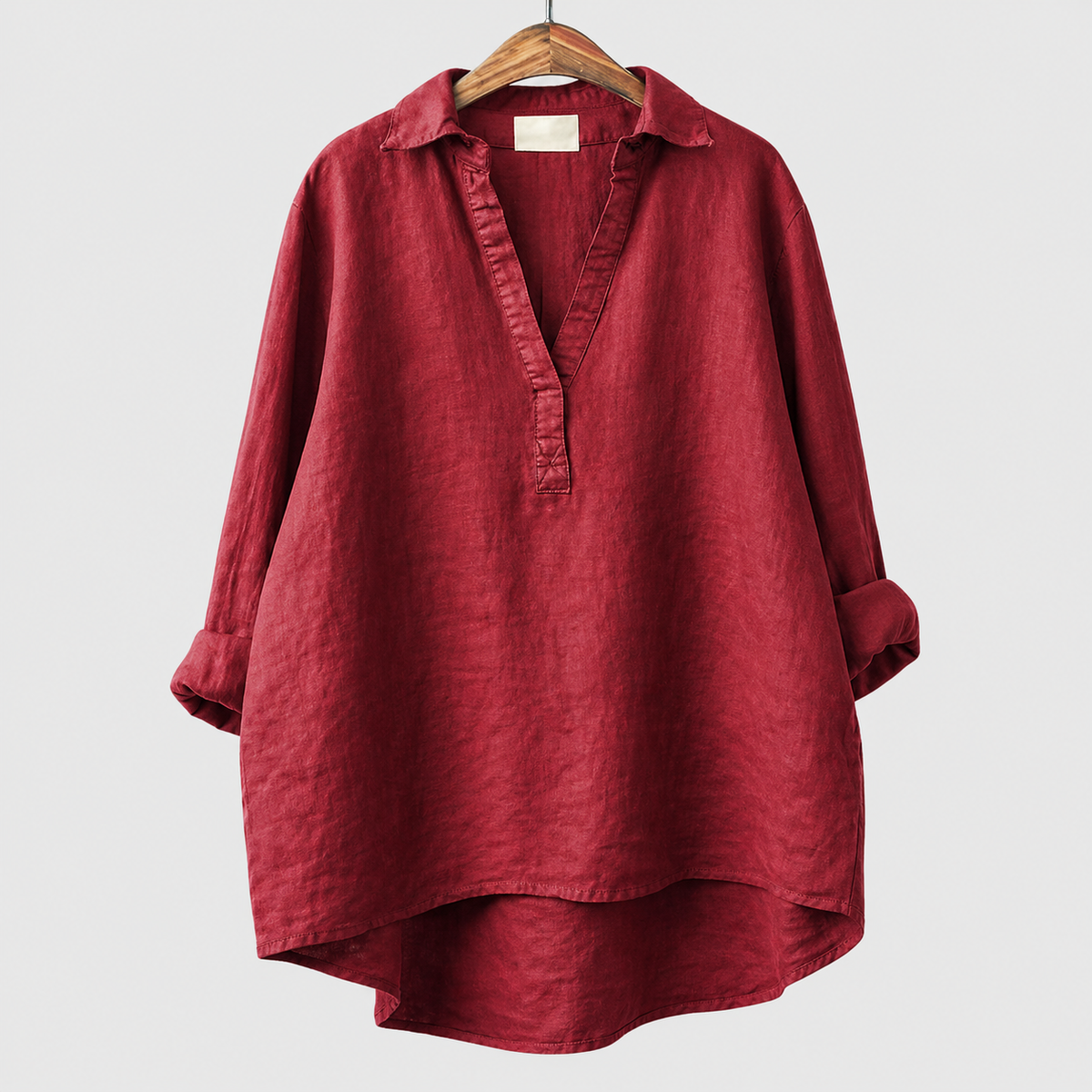 Alex | Rose Grey Elegant Summer Blouse