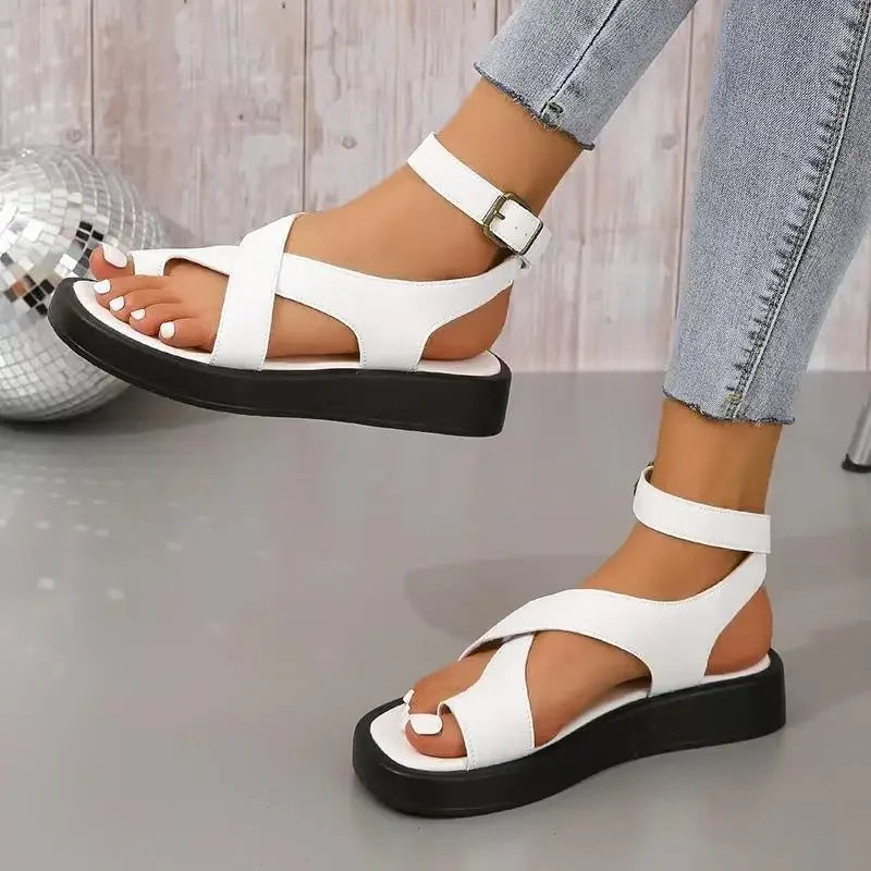 Elizabeth | Cushioned Orthopaedic Comfort Sandals with Crossover Straps