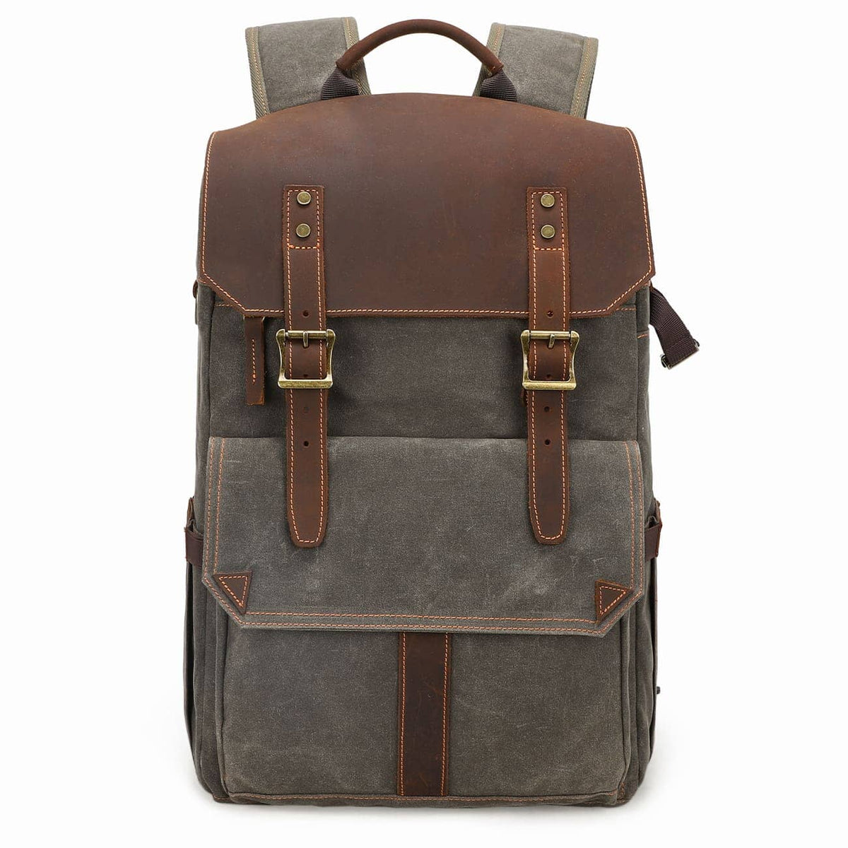 Kaikoura waxed canvas camera backpack in Army Green — Beverley Lane