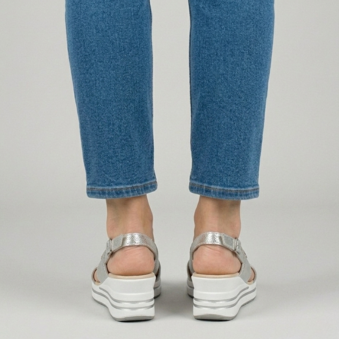 Trude | Comfort Sandals with Wedge Sole and Crossover Straps