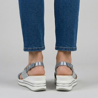 Trude | Comfort Sandals with Wedge Sole and Crossover Straps