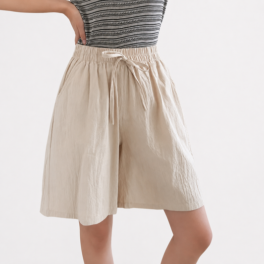 Yui | Elegant High-Waist Shorts