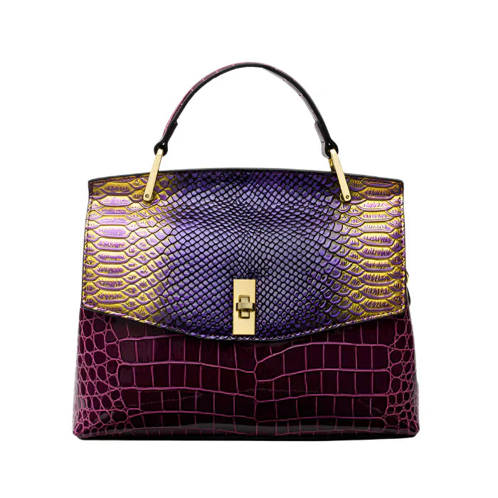 Christa | Crocelle Snake-Print Handbag