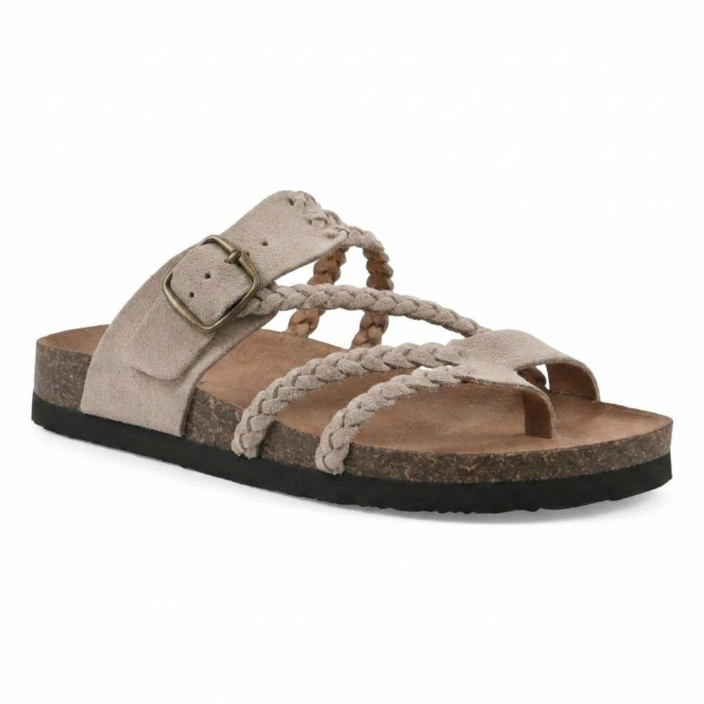Alexandra | Braided Sandals with Adjustable Buckle