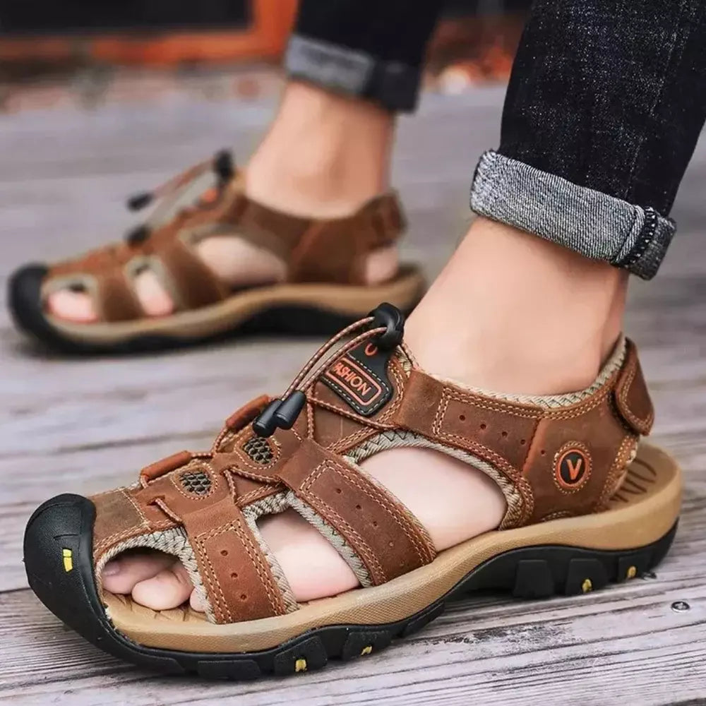 Gerhard | Robuste Herren-Trekking-Sandalen für Gelände