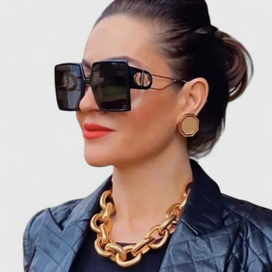 Elizabeth | Oversized D-Frame Sunglasses
