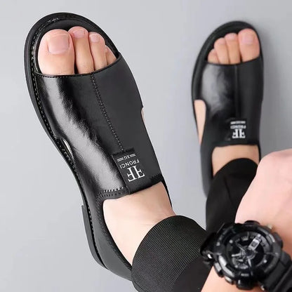 Ruenda | Comfortable Open Sandals with Classic Leather Design