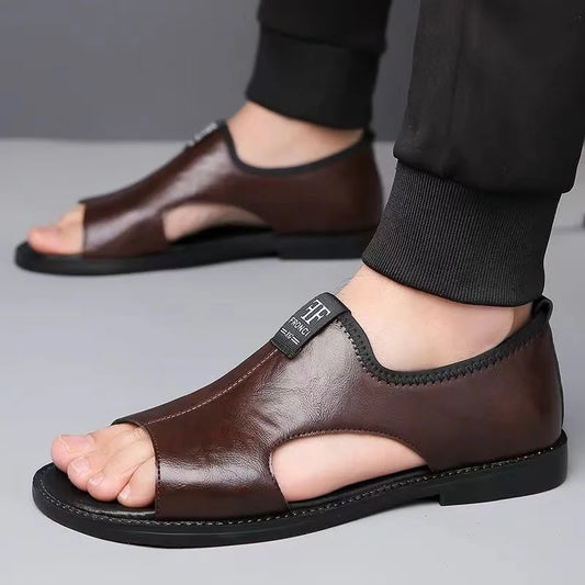 Ruenda | Comfortable Open Sandals with Classic Leather Design