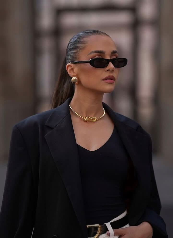 Anke | Trendy 90s-Style Oval Sunglasses