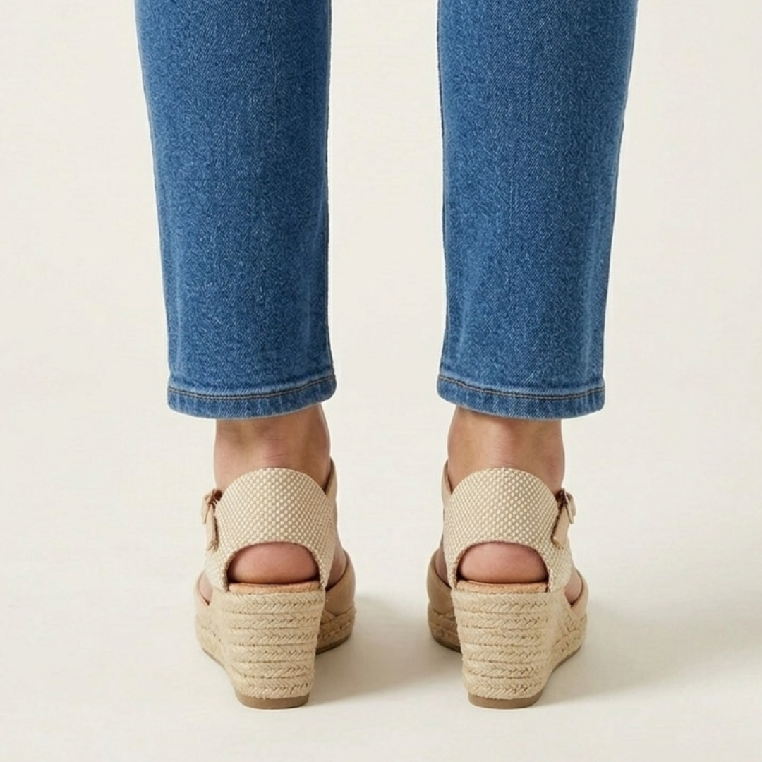Susanna | Stylish Wedge Sandals with Closed Toe