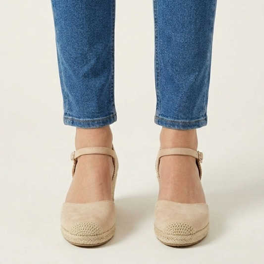 Susanna | Stylish Wedge Sandals with Closed Toe