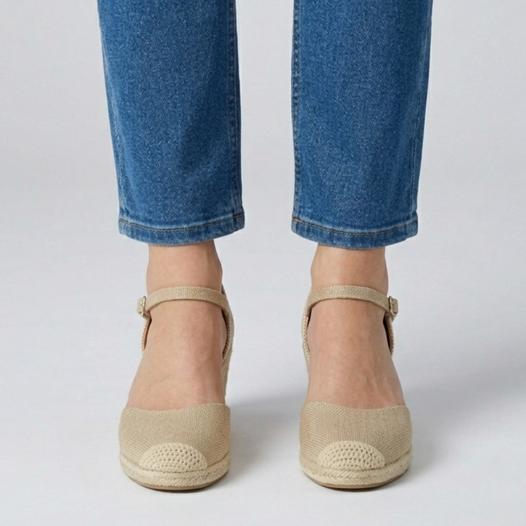 Susanna | Stylish Wedge Sandals with Closed Toe