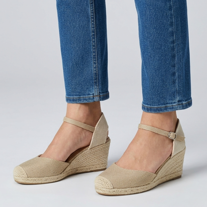 Susanna | Stylish Wedge Sandals with Closed Toe