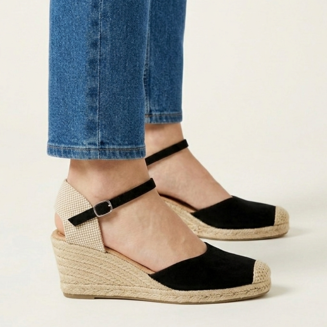 Susanna | Stylish Wedge Sandals with Closed Toe