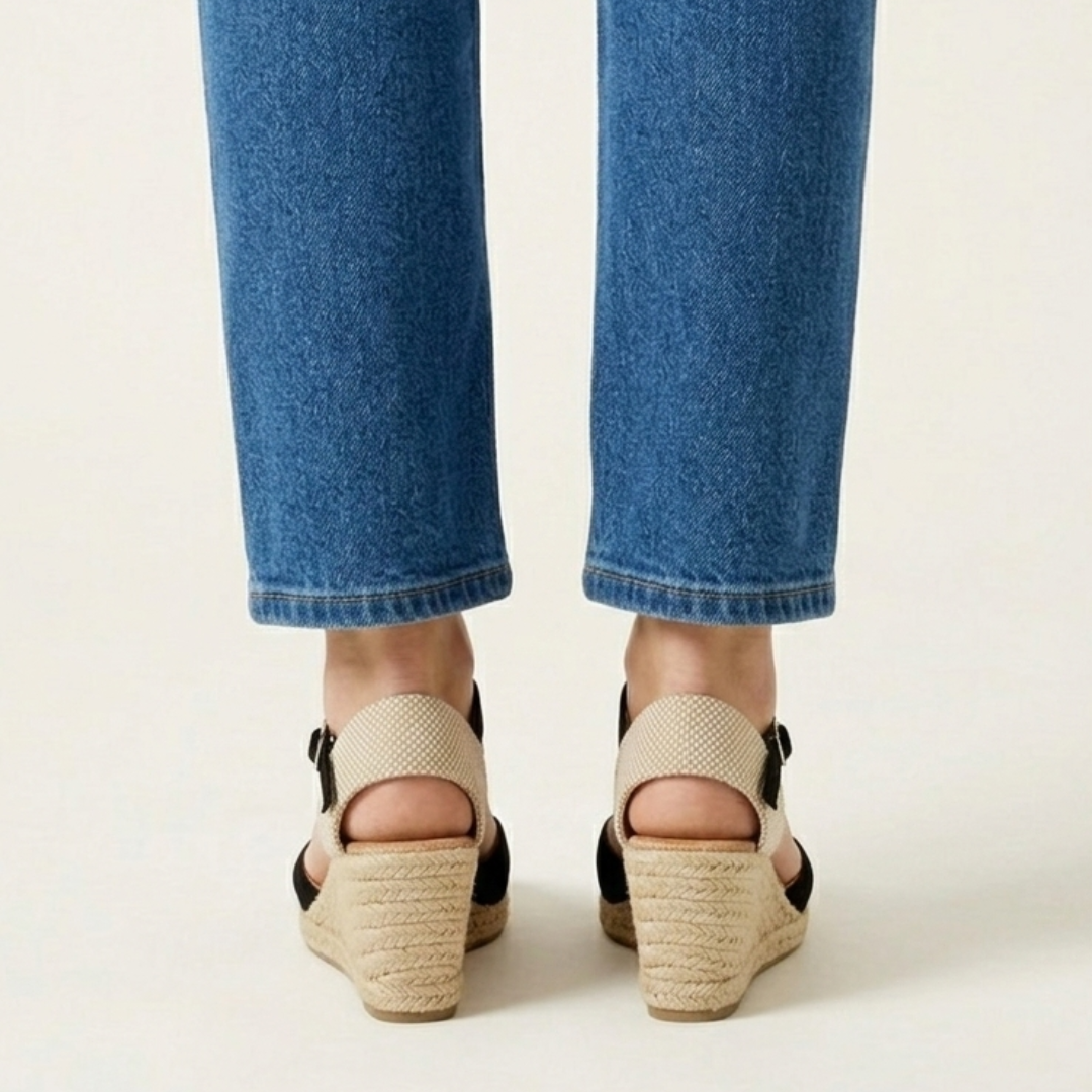 Susanna | Stylish Wedge Sandals with Closed Toe