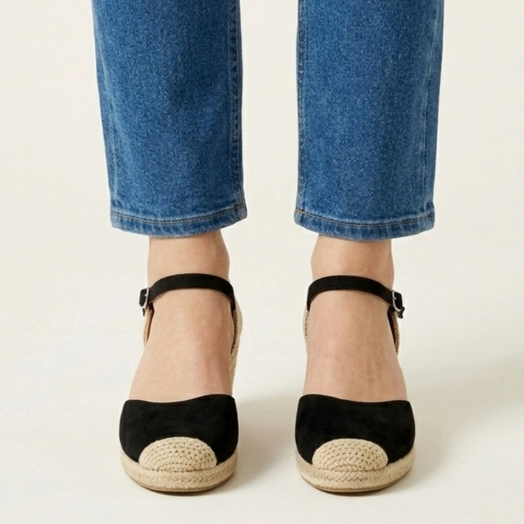 Susanna | Stylish Wedge Sandals with Closed Toe