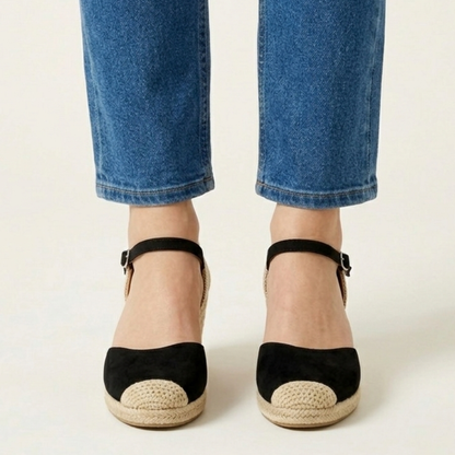 Susanna | Stylish Wedge Sandals with Closed Toe