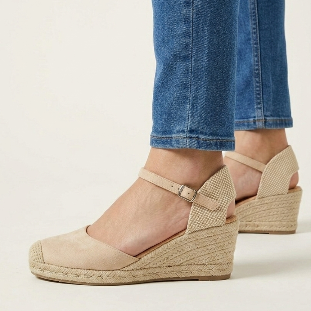 Susanna | Stylish Wedge Sandals with Closed Toe